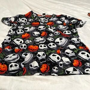 Nightmare before Christmas scrub top